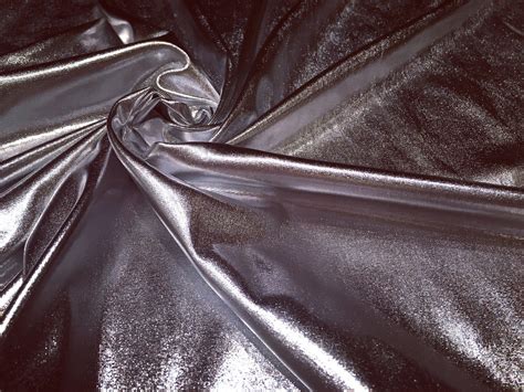 silver metallic spandex fabric|shiny silver spandex.